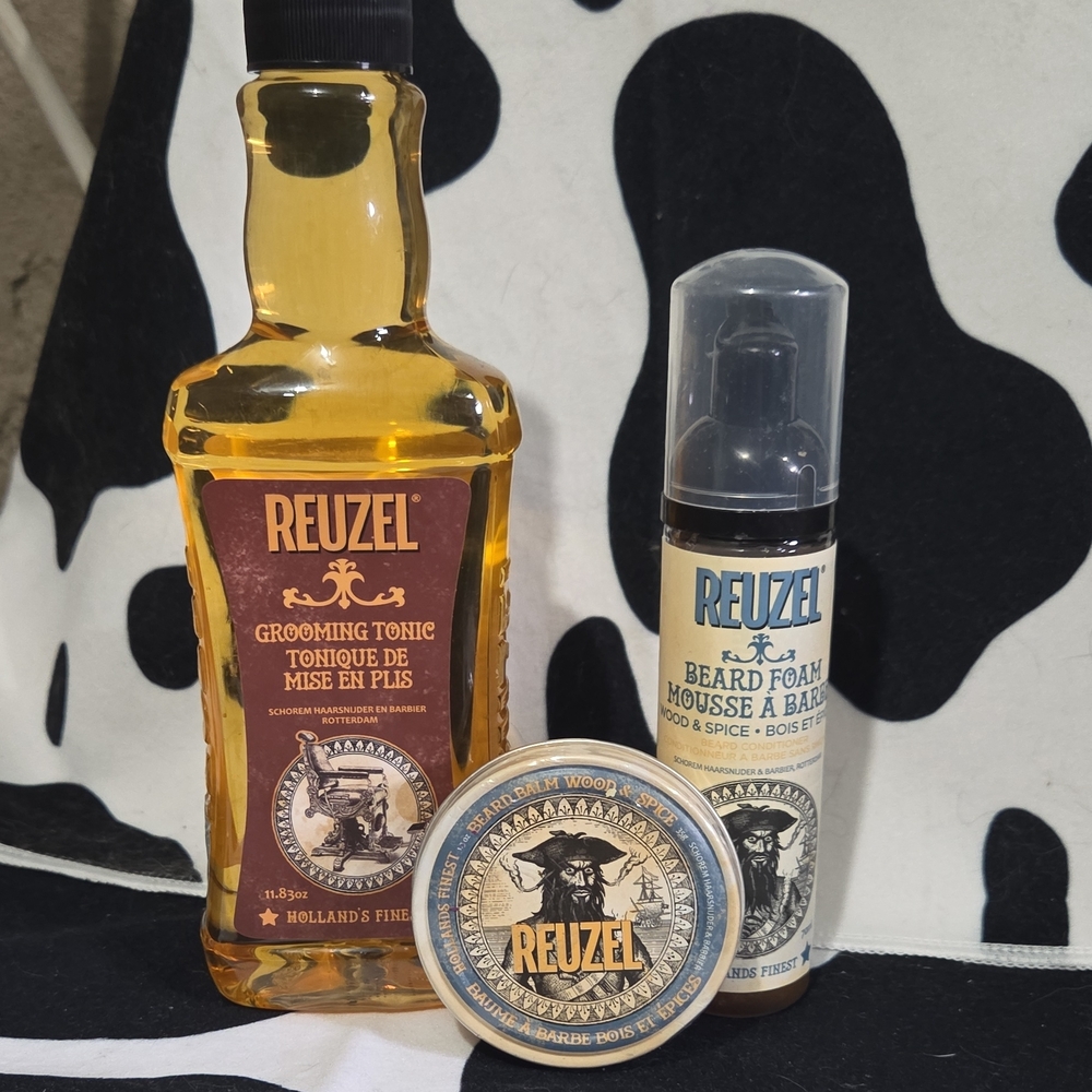Men’s Grooming Set – Amber & Cream